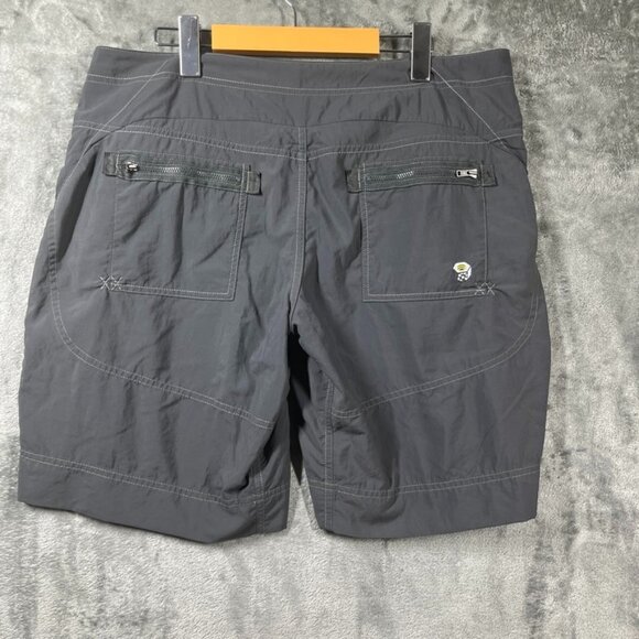 Mountain Hardware Hiking Shorts Womens Size 14 Gray Nylon Outdoor Performance - Picture 3 of 10